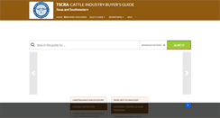 Desktop Screenshot of cattleindustrybuyersguide.com