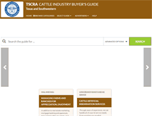 Tablet Screenshot of cattleindustrybuyersguide.com